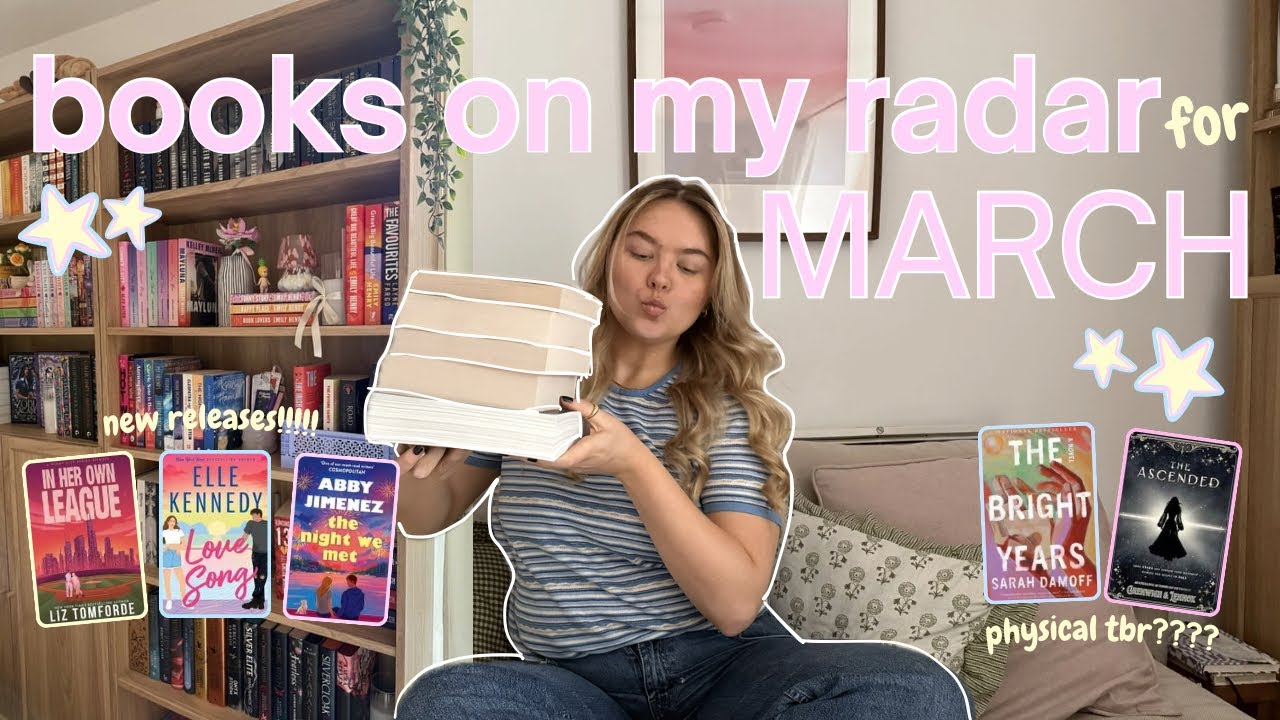 books on my radar for march!!!💓📚 (physical tbr, new releases & more)