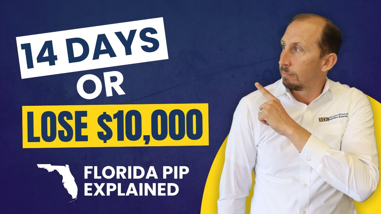 Florida PIP Insurance EXPLAINED: The 14-Day Rule That Costs $10,000