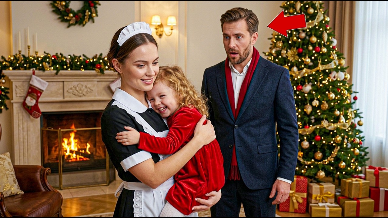À Noël, la fille muette du millionnaire murmure « Maman » — il reste sans voix !