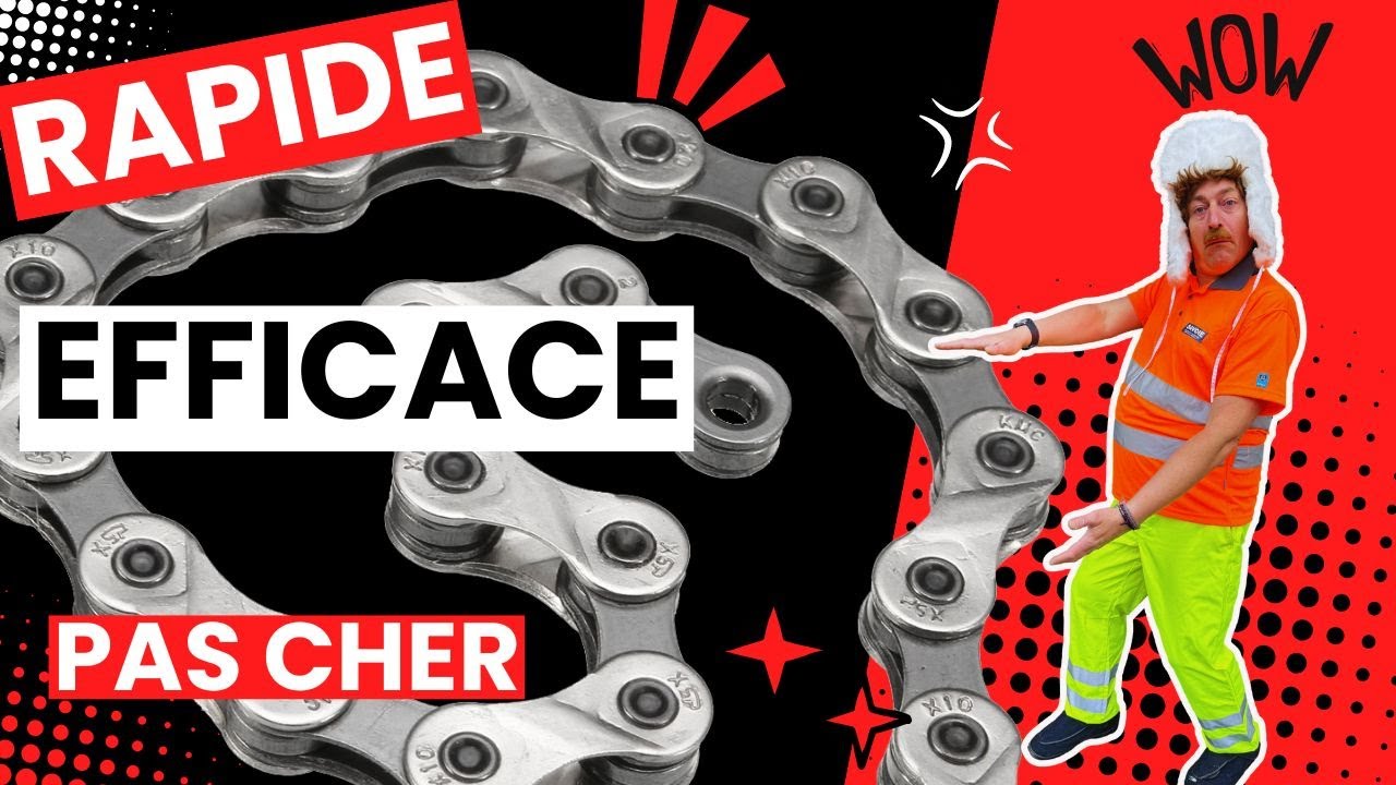 Vérification, nettoyage et entretien de chaine de vélo