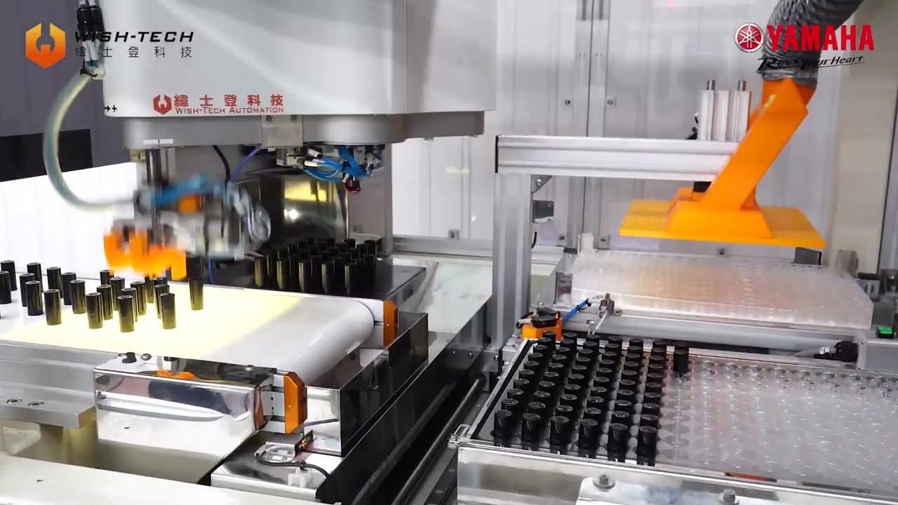 【YAMAHA SCARA Robot】Cosmetics Automatic Assembly Equipment(Wish Tech)