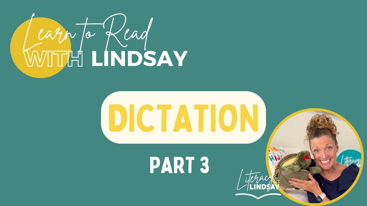 Learn to Read with Lindsay PART 3 - Writing 3 Letter Words for Kids and Toddlers