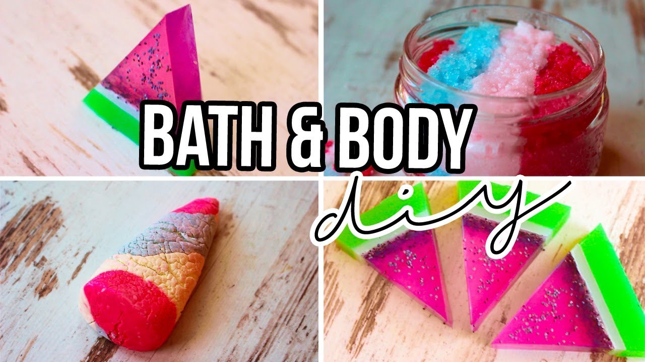 Bath & Body DIY - Bubble bar, Melónové Mydlo, Scrub