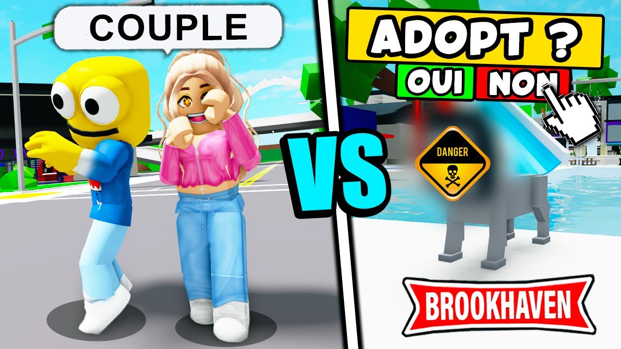 ODA & ODETTE ADOPTE UN CHIEN DANGEUREUX (ça tourne mal) Roblox Brookhaven RP