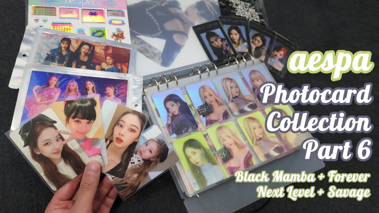 [Photocard] AESPA OT4 Photocard Collection Part 6 - Black Mamba + Forever + Next Level + Savage