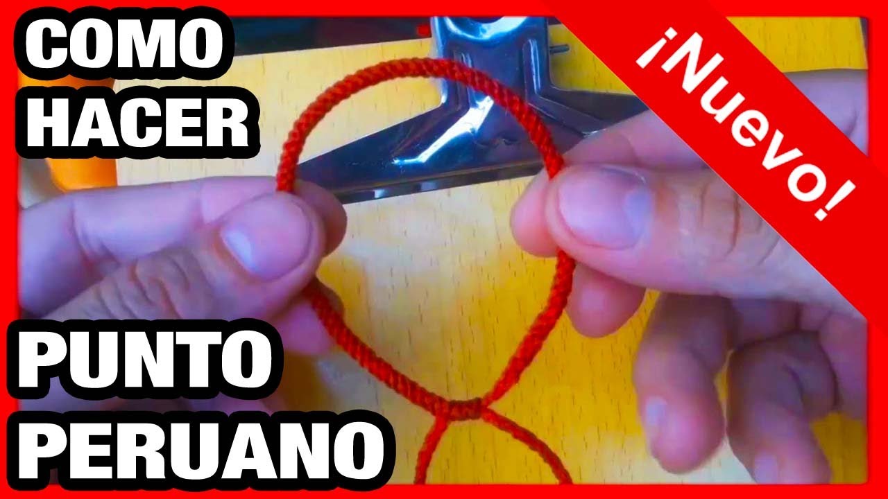 TUTORIAL tejiendo punto peruano o tubular paso a paso,manualidades pulseras en hilo macram&eacute;