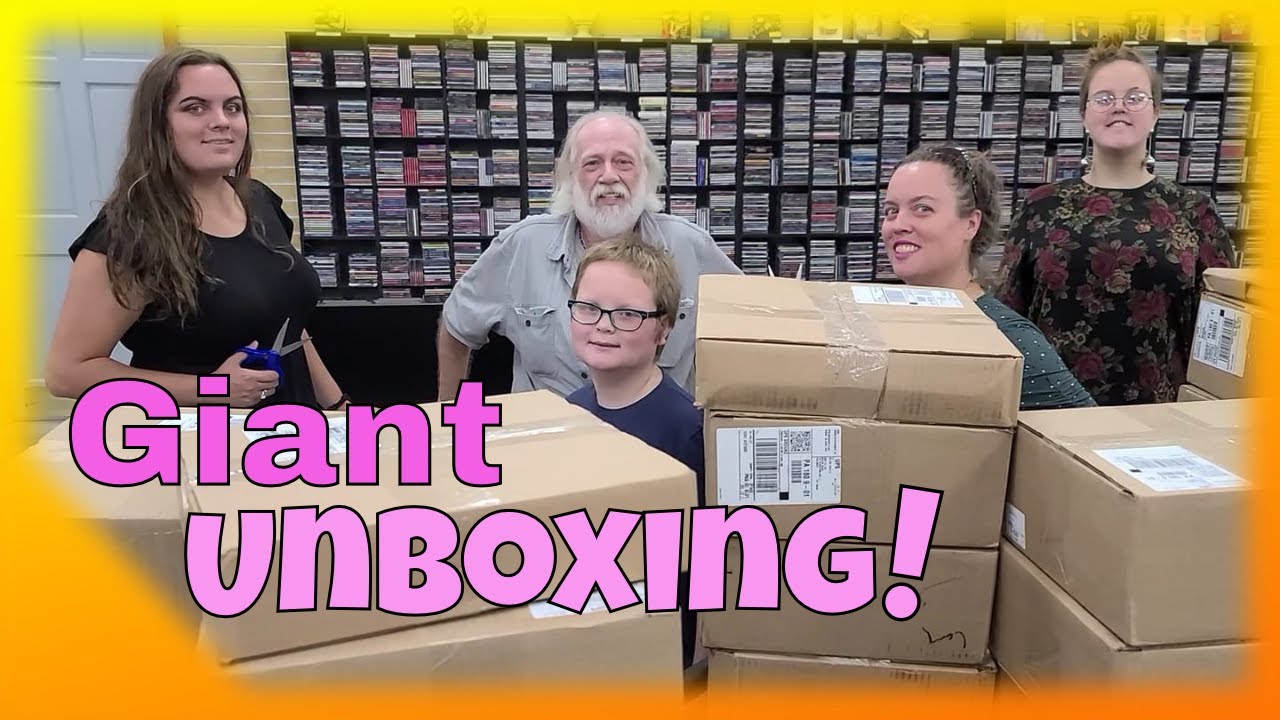 Giant Unboxing - Brand New Vinyl Records in the Record Store