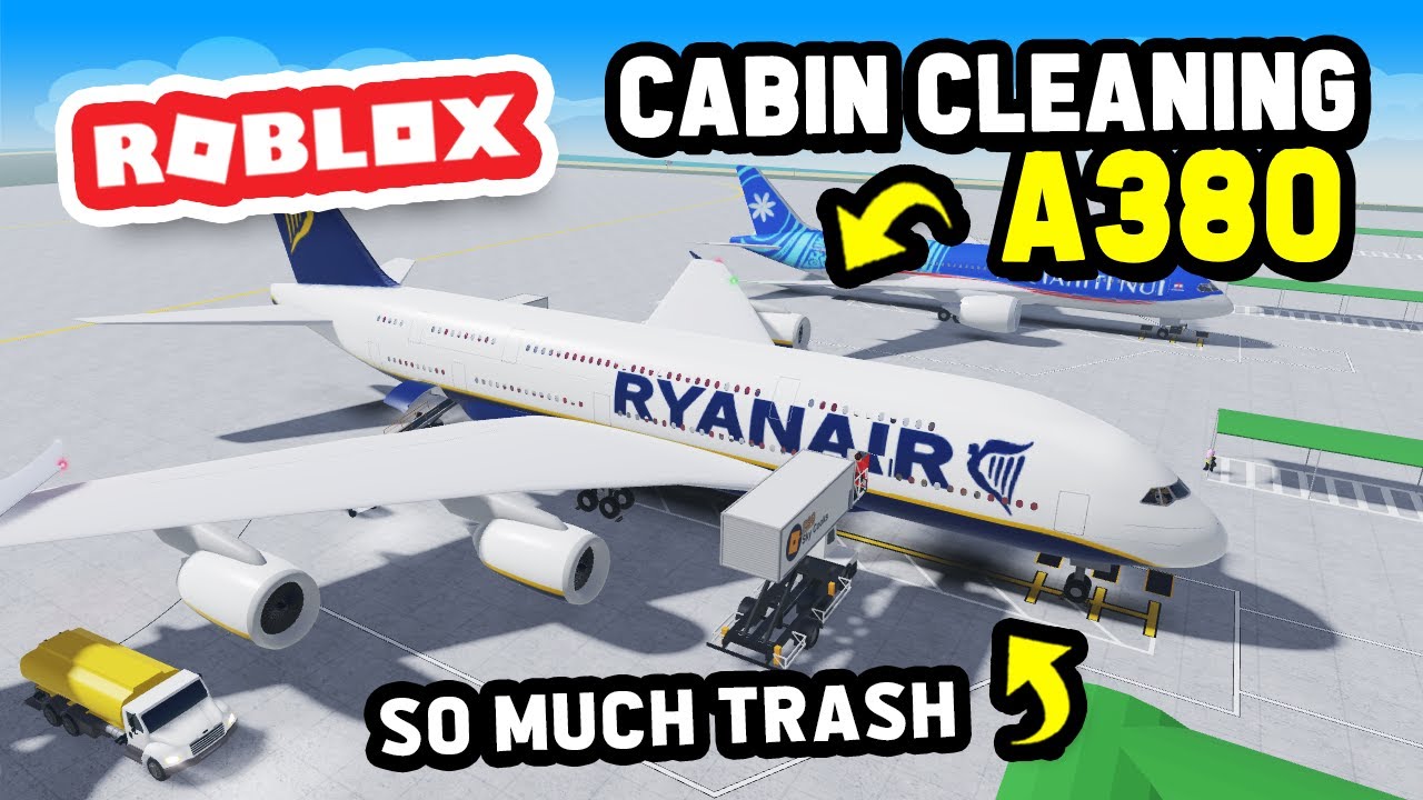 УБОРКА САЛОНА A380 в Cabin Crew Simulator (Roblox)