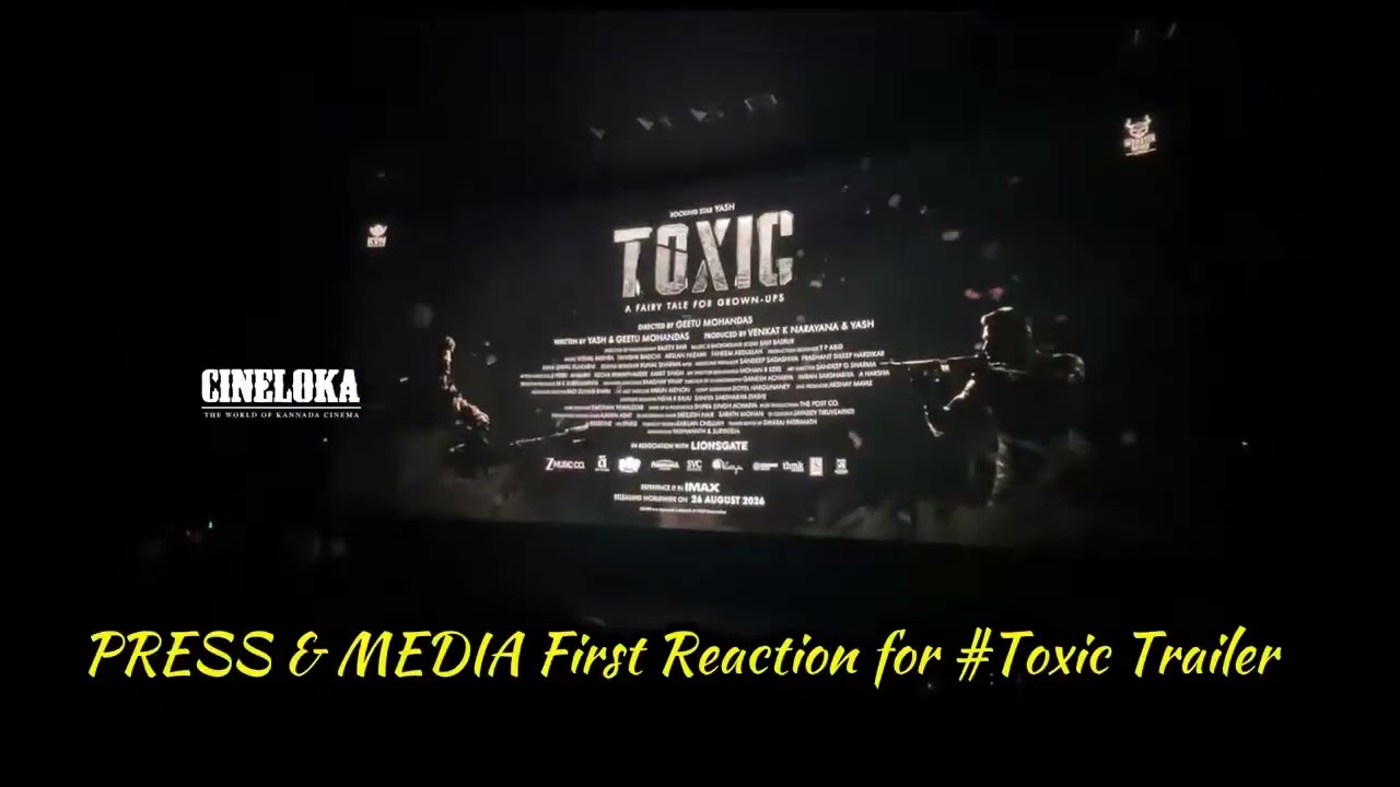 Toxic Trailer theatre reaction🔥🔥 #yash #toxic #kiaraadvani #nayanthara #kvn 