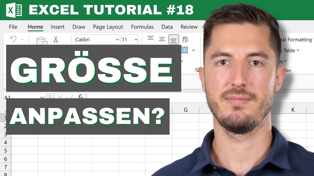 In Microsoft Excel die Breite von Spalten und die Höhe von Reihen anpassen  - Excel Tutorial #18