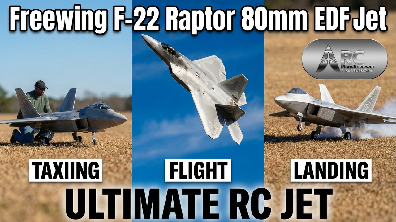 The Very Best RC F-22 Raptor Yet:Meet the Freewing 80mm F-22 Raptor EDF Jet