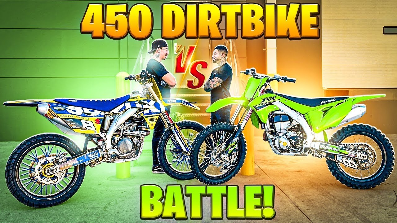 2022 kx450F VS 2016 RMZ450 DIRT BIKE BATTLE ! | BRAAP VLOGS
