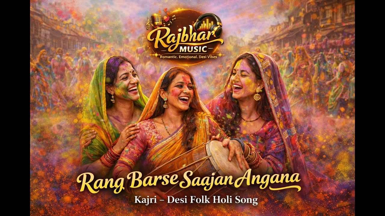 Rang Barse Saajan Angana | Kajri Desi Folk Holi Song | Rajbhar Music