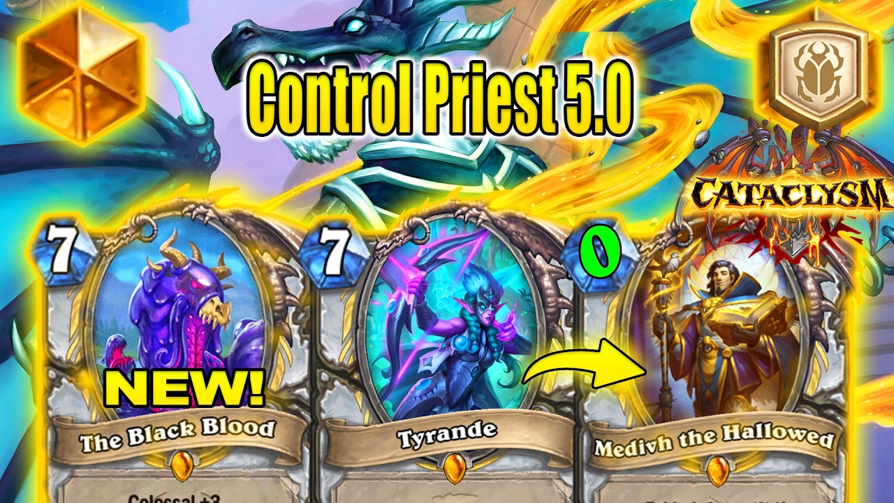 Best Control Priest 5.0 Deck To Craft After Nerfs Patch To Play At CATACLYSM | Hearthstone