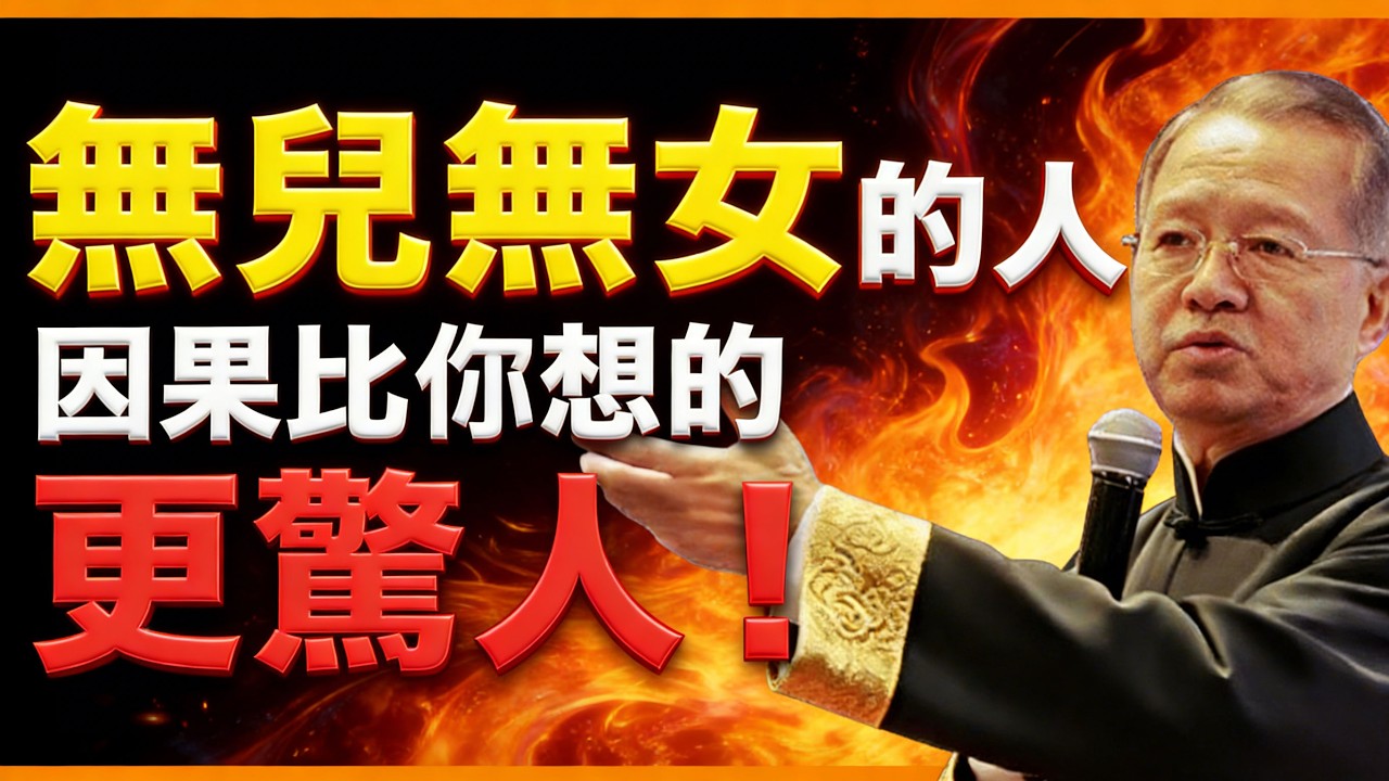 那些無兒無女的人，將背負怎樣的因果業力？真相比想象的驚人！ #曾仕強 #人生智慧 #命理 #哲學 #易經 #正能量