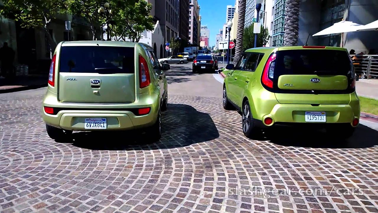 2013 vs 2014 Kia Soul side-by-side