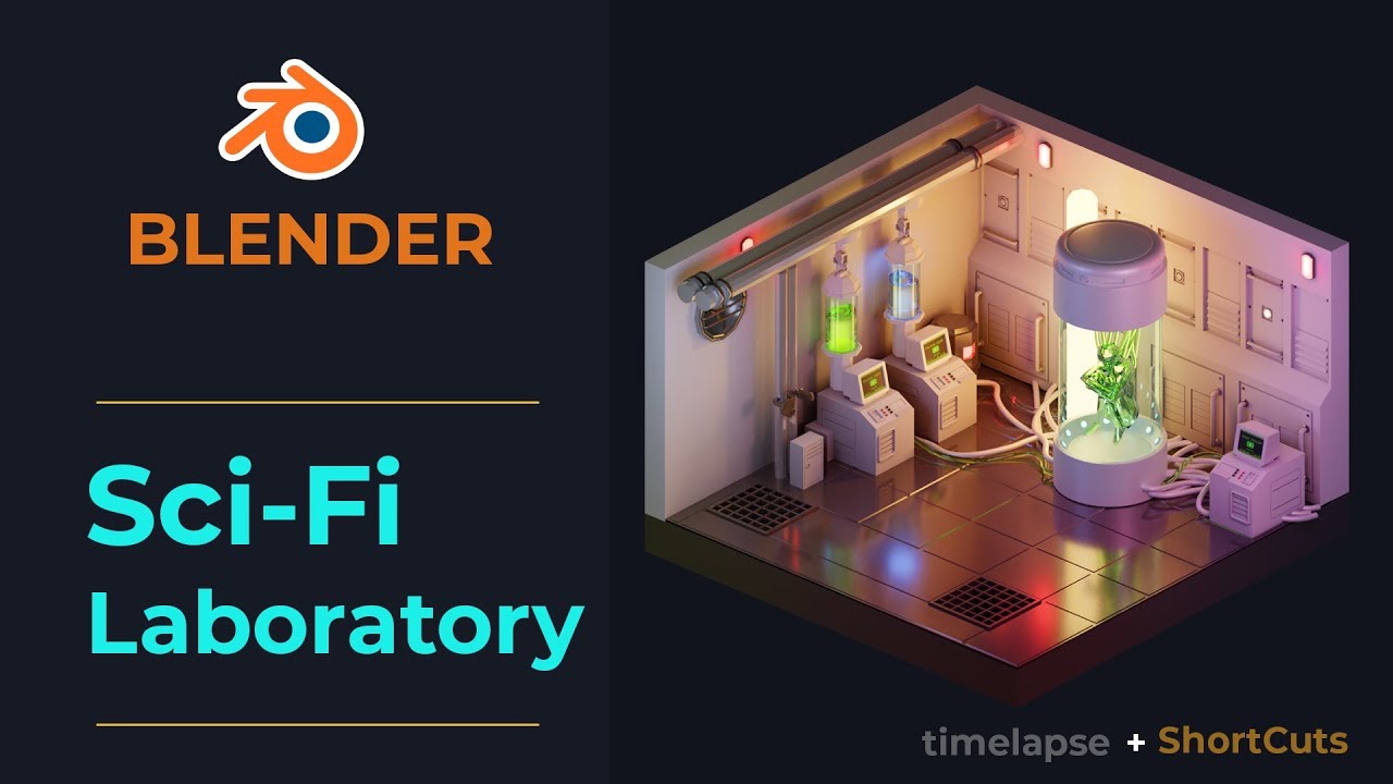 Creating Sci Fi Laboratory in Blender 2.8