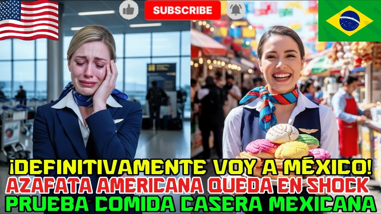 ¡Azafata americana queda en shock al probar comida mexicana casera! 🇲🇽🔥