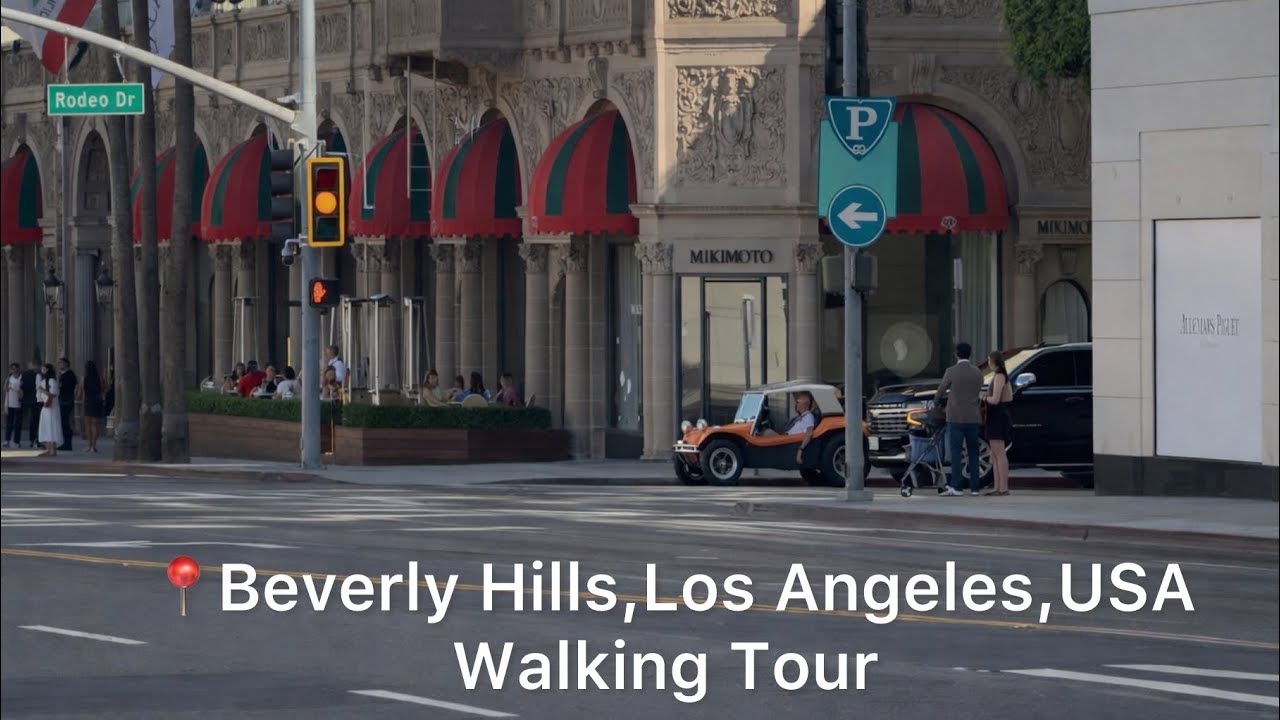 From Lively Rodeo Drive to Peaceful Beverly Hills Homes in 4K | Real Street Walk