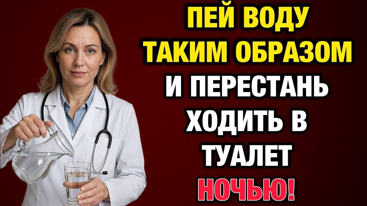 Я уролог с 30 летним стажем  рассказываю, как пить воду и спать всю ночь без пробуждений