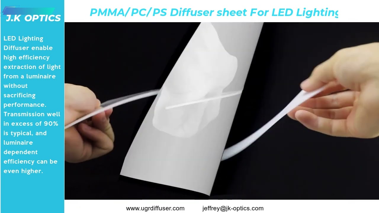 PMMA / Acrylic Diffuser sheet for LED lighting