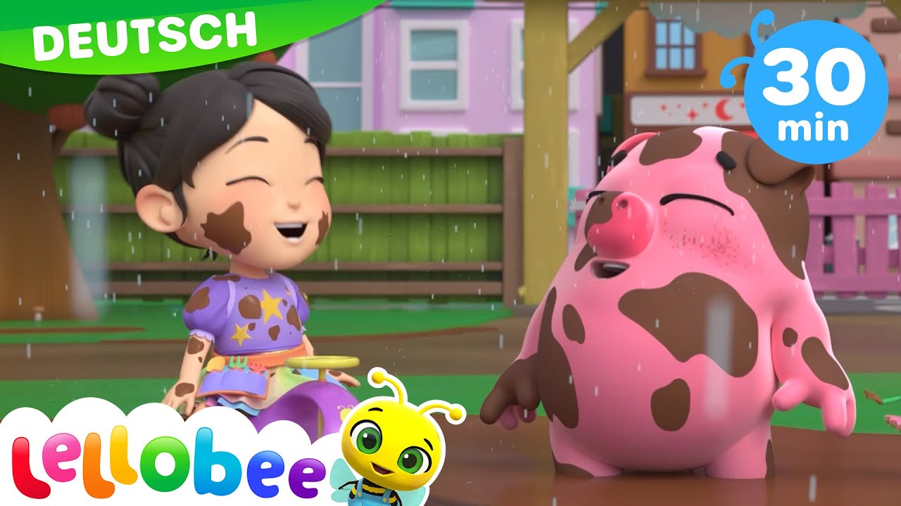 Regen, Regen hör doch auf | Lellobee - Kinderlieder und Cartoons | Lellobee Deutsch