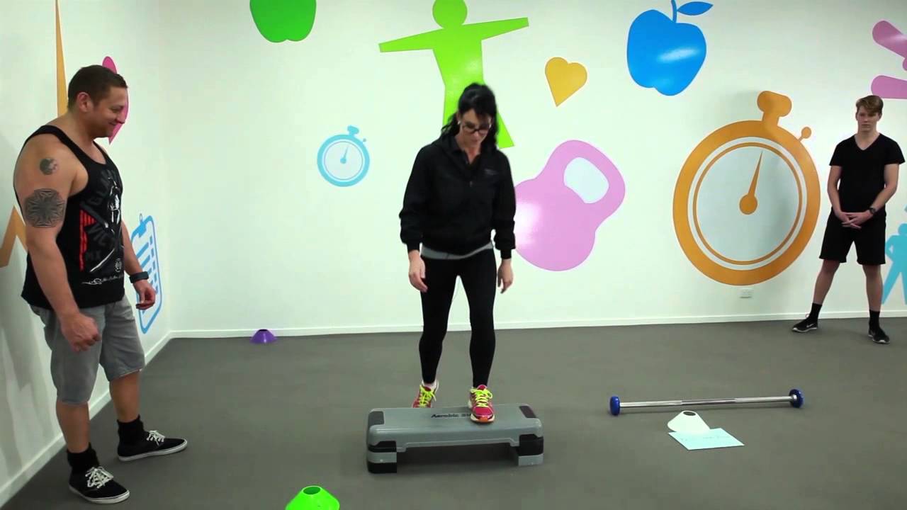 Instructing a Circuit Group Training Session for a Small Group of Clients