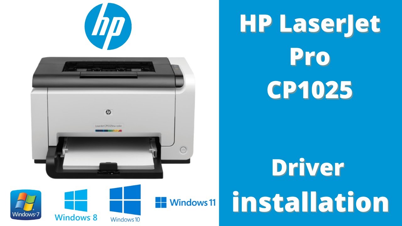HP LaserJet Pro CP1025 driver installation | Windows 7/8/10/11 | Tech Vidz