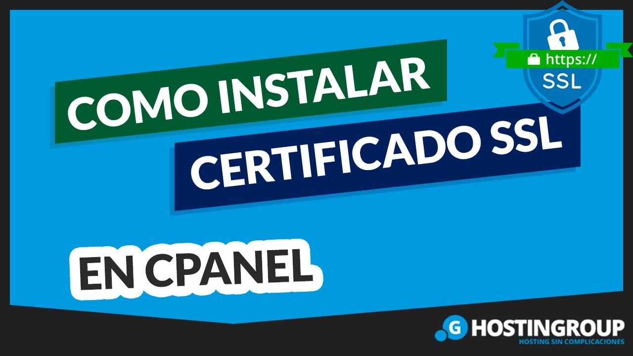 ✅🔒 Cómo INSTALAR Certificado SSL en cPanel【 EL MEJOR TUTORIAL 】▷