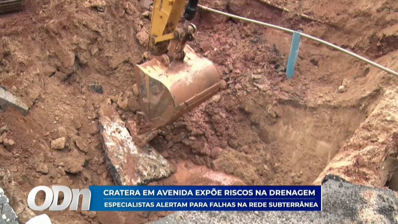 Cratera em avenida expões riscos: Especialistas alertam para falhas na rede subterrânea 19 03 2026
