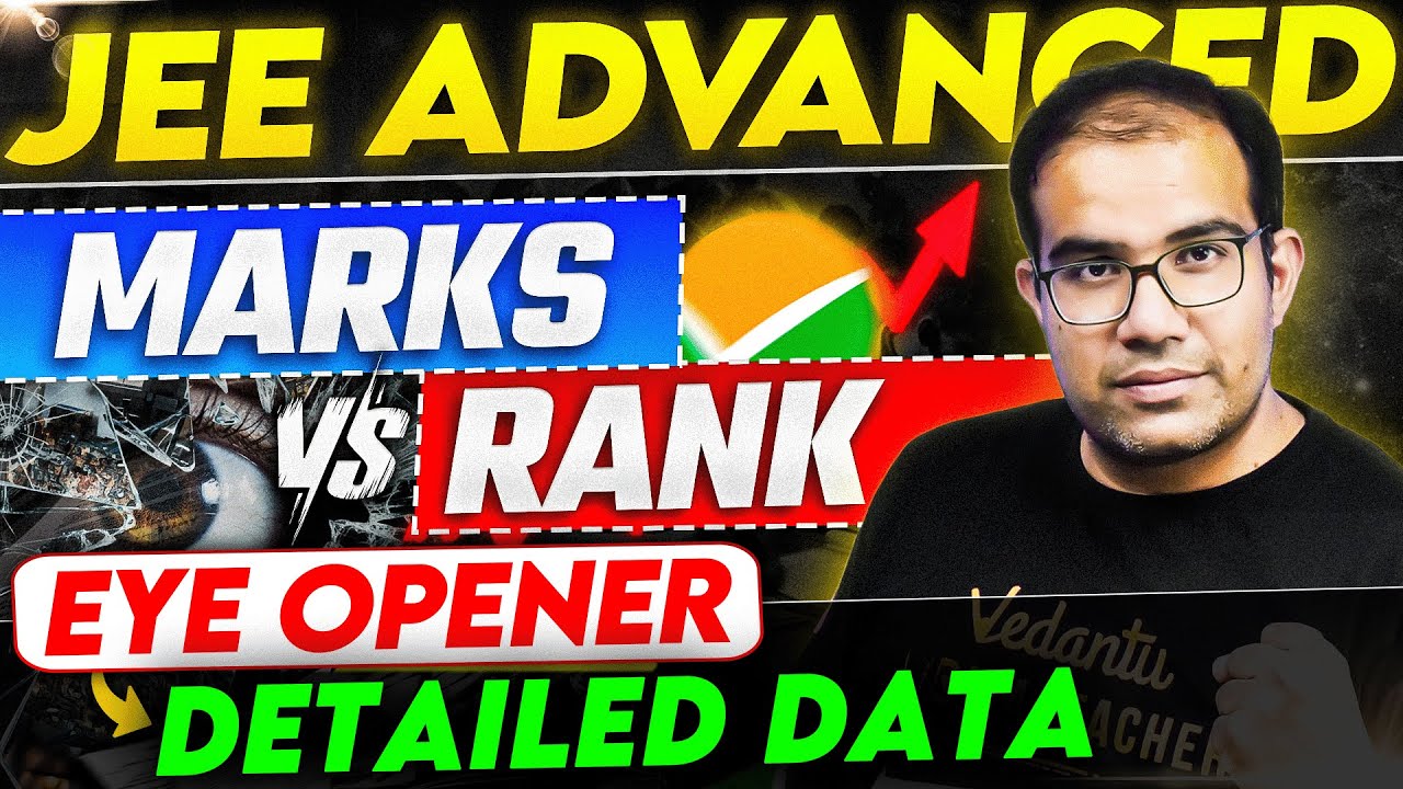 JEE Advanced 2025 MARKS vs RANKS | Eye Opener Data | Vinay Shur Sir