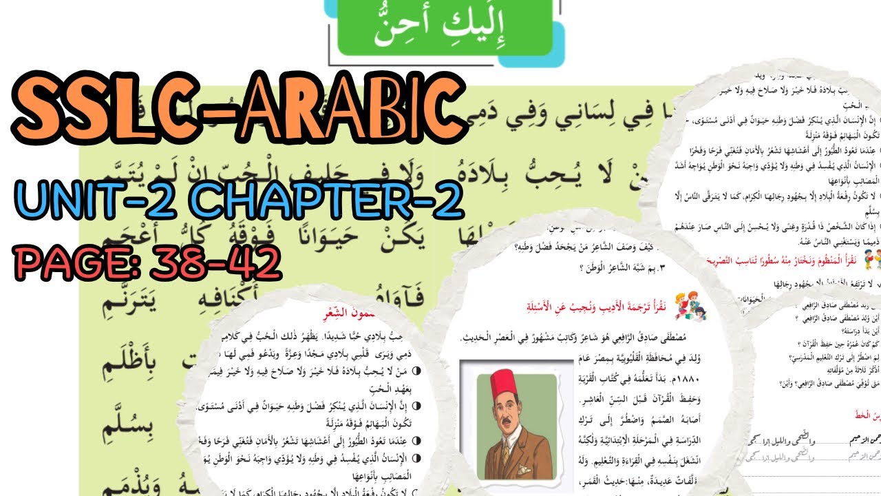 SSLC-ARABIC | 10th Class Arabic Textbook Guide-2025| Unit-2| Chapter-2| إليك أحنّ | @JaseensGuide 
