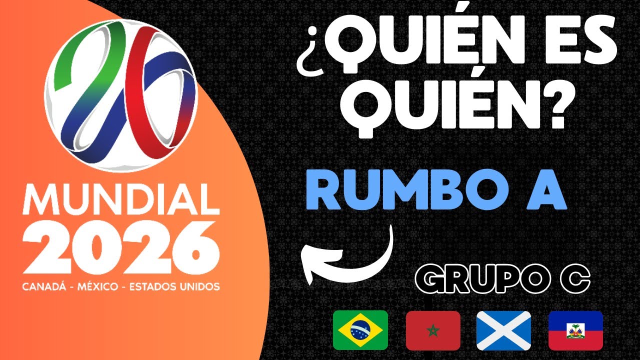 ❓ ¿QUIÉN ES QUIÉN? RUMBO A NORTEAMÉRICA 2026? ❓ GRUPO C: 🇧🇷 🇲🇦 🏴󠁧󠁢󠁳󠁣󠁴󠁿 🇭🇹