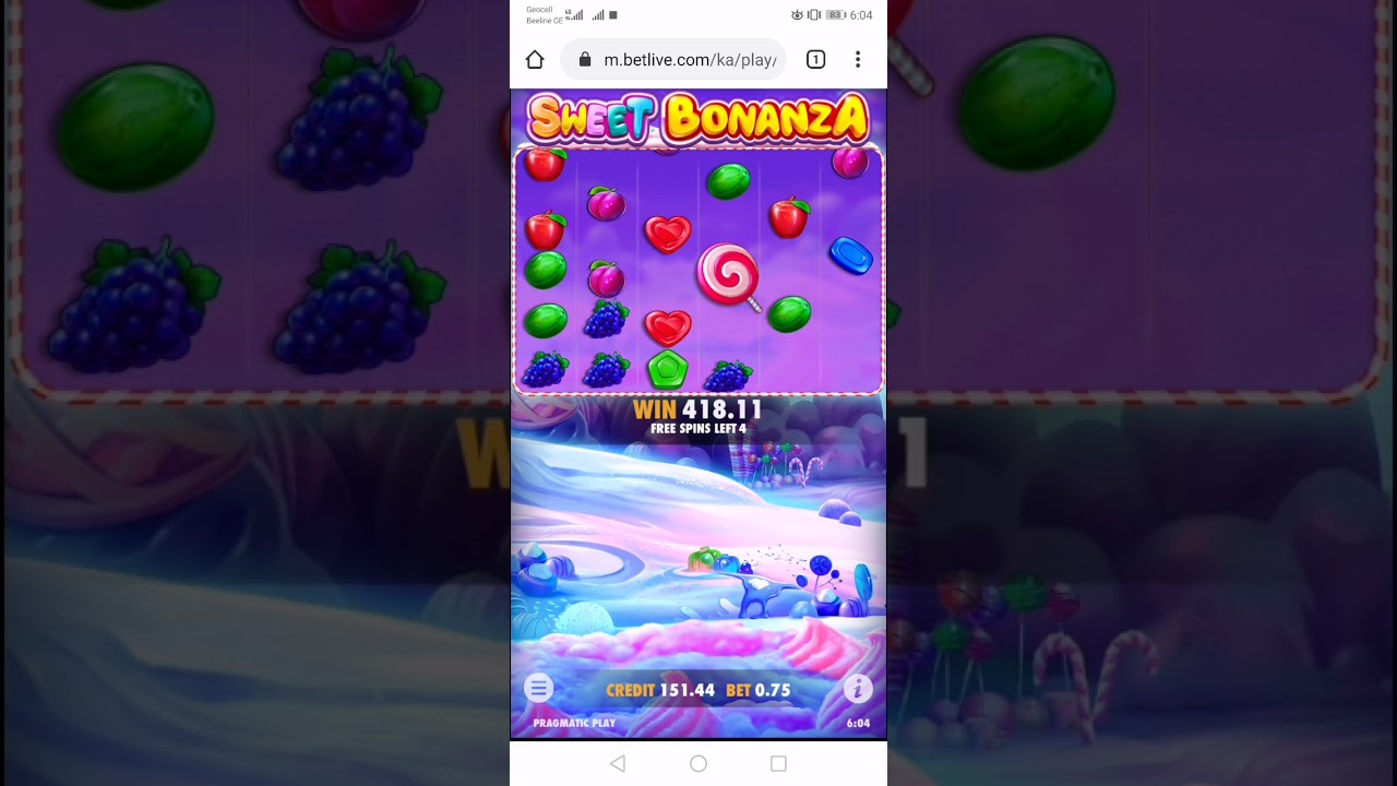 Big Win დიდი მოგება (sweet bonanza) betlive.com