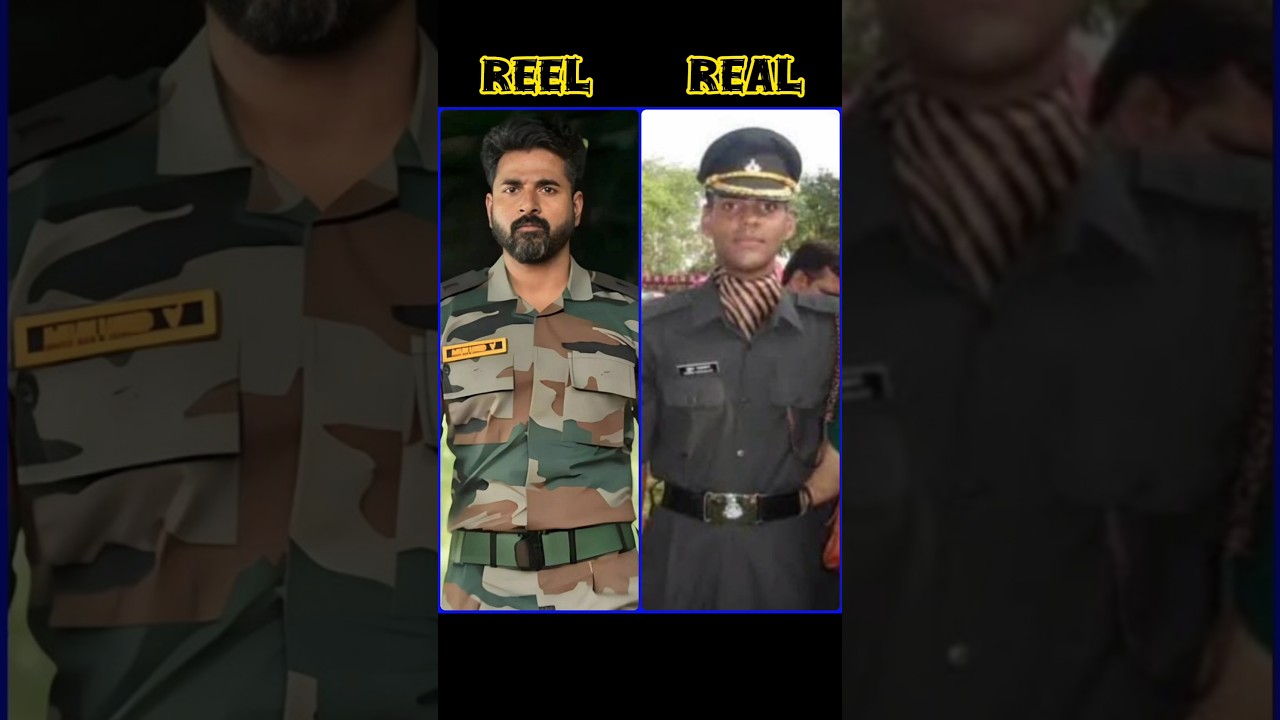 Amaran movie reel vs real characters. #amaran #sivakarthikeyan #shorts #trending #youtubeshorts