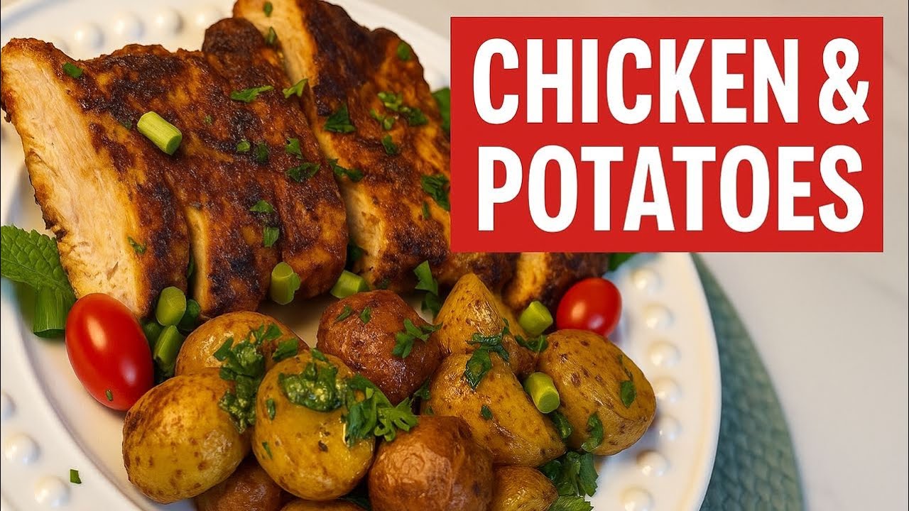 Juicy Baked Chicken & Crispy Potatoes | Easy Oven Dinner Recipe
