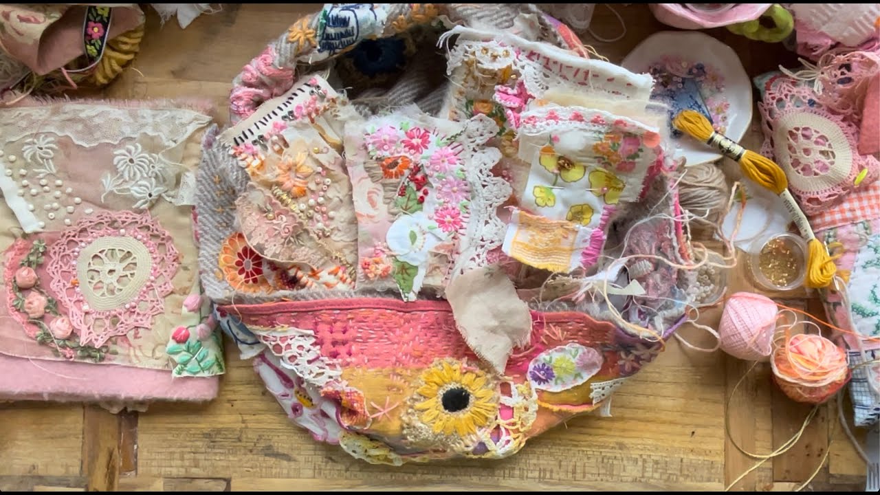 #slowstitching | Textile Tags 1