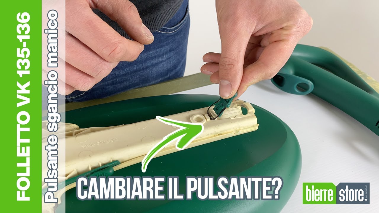 Come sostituire Pulsante sgancio manico vk135 - 136 compatibile - BierreStore