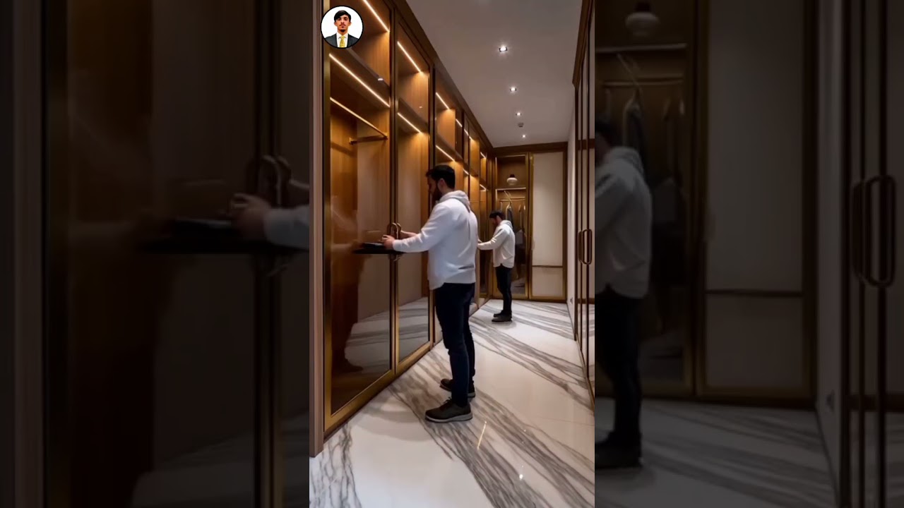 modern walk-In wardrobe Interior