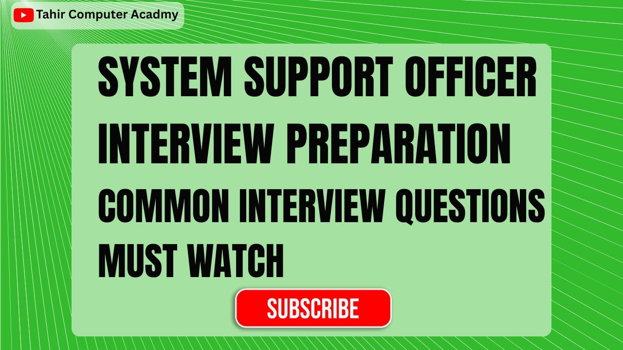How to Prepare for System Support Officer Interview? |  Pera Force Job 2026 Apply Online