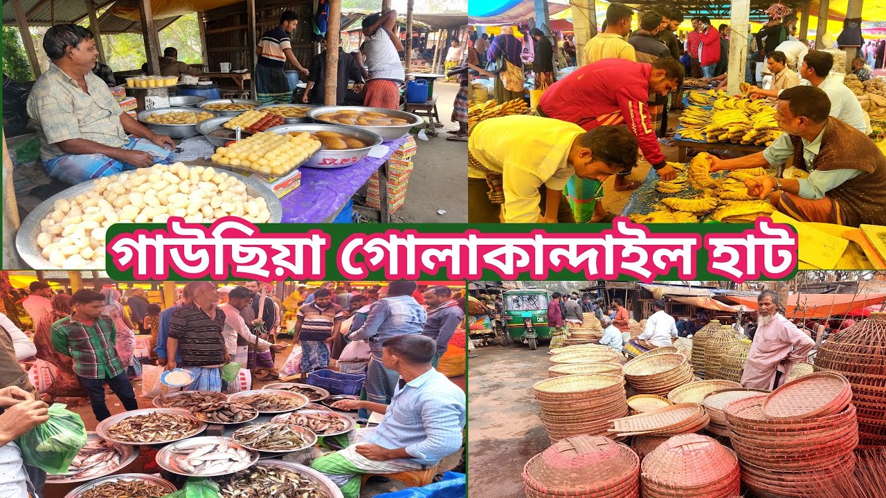 গোলাকান্দাইল ঐতিহ্যবাহী গ্রামীণ হাট/Golakandail Hat ‎@Manikganjprotidin 