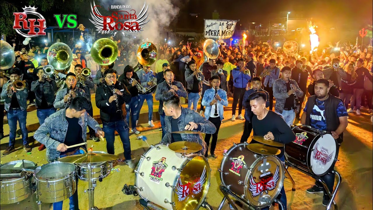 BANDA REYNA DE HUAJUAPAN VS BANDA PURO SANTA ROSA / Muerteadas 2023 La Mera Mera y Reyes del Pueblo