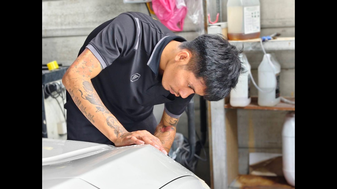 ขัดไฟหน้ารถ พ่นสีรมดำ ที่อัลติเมท บางบอน 5