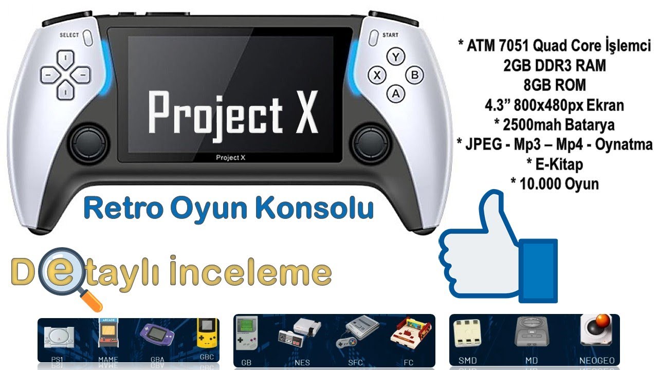 Project X Retro Oyun Konsolu İnceleme