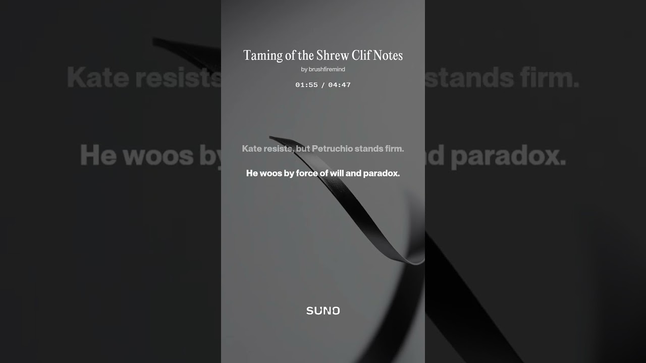 Taming of the Shrew Clif Notes