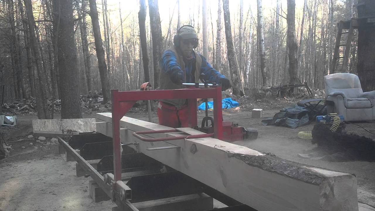Jonsered 600+ Chainsaw mill cutting planks