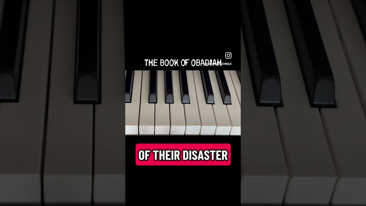 Piano solo ‘THE BOOK OF OBADIAH’