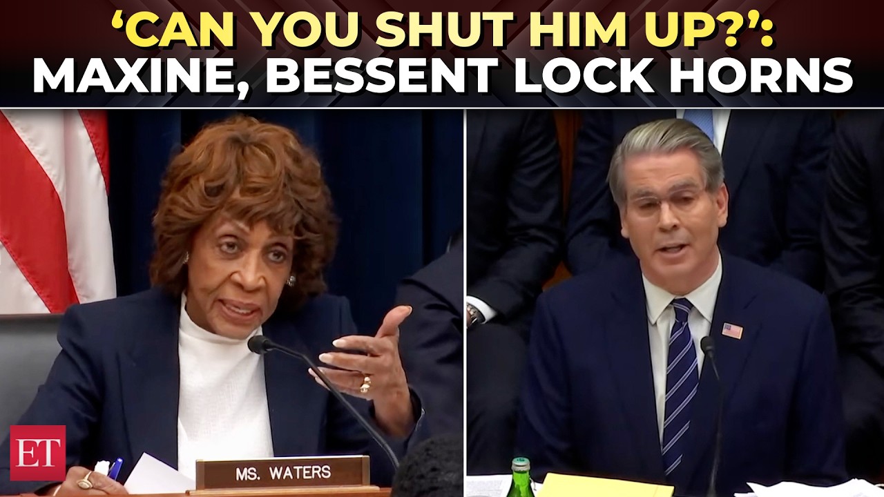 ‘Can you SHUT HIM UP’?: Maxine Waters and Scott Bessent get into heated arguments over US tariffs