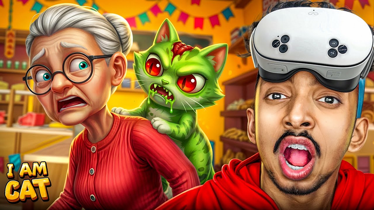 Becoming a ZOMBIE to Prank Granny 😱🧟‍♂️ | I Am Cat VR