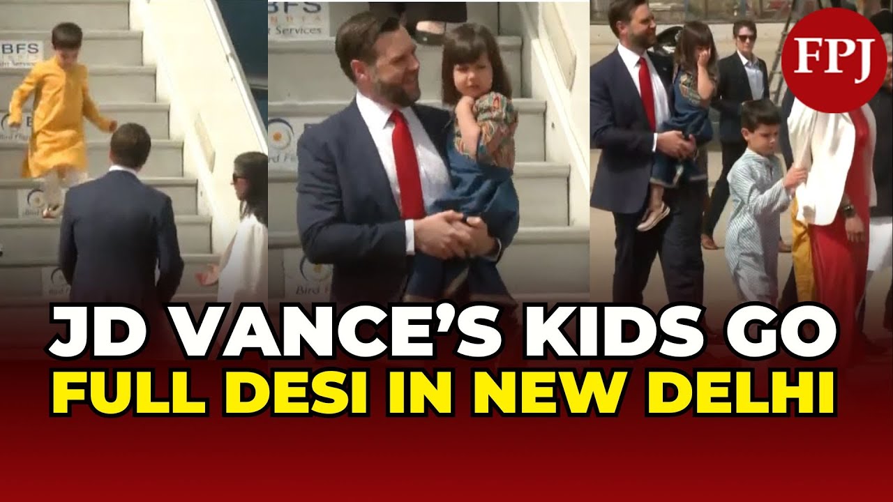 'Swag Alert': JD Vance's Kids STEAL the Show in Traditional DESI Look